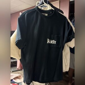 Heavy black short sleeve kith tee